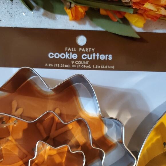 Metal Fall Harvest Autumn Cookie Cutters Set of 11 - Picture 4 of 4